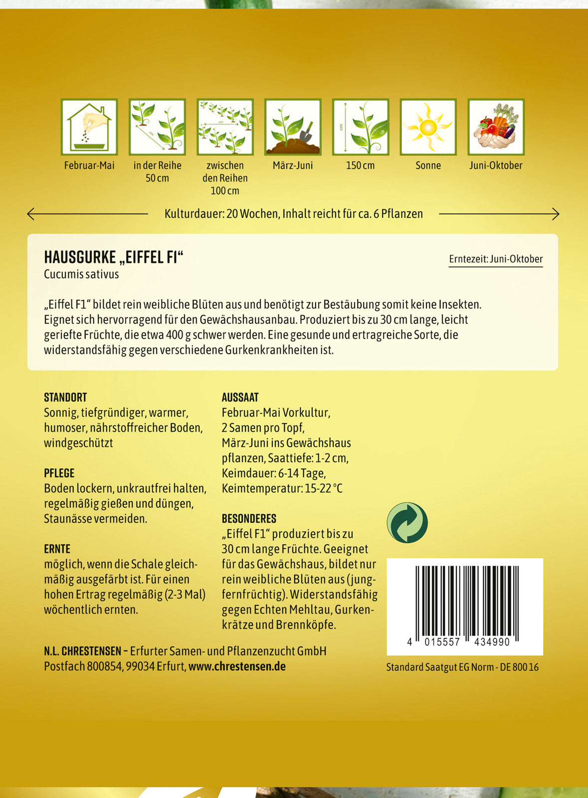 N.L. Chrestensen Hausgurke Eiffel F1