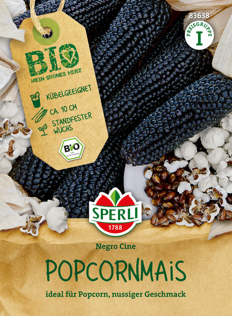SPERLI BIO Popcornmais Negro Cine
