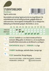 Frankonia Samen Studentenblumen Ehrenkreuz