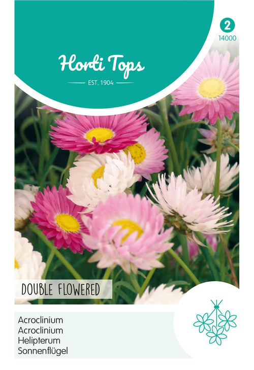 Horti Tops Strohblume Roseum Gefüllte Mischung