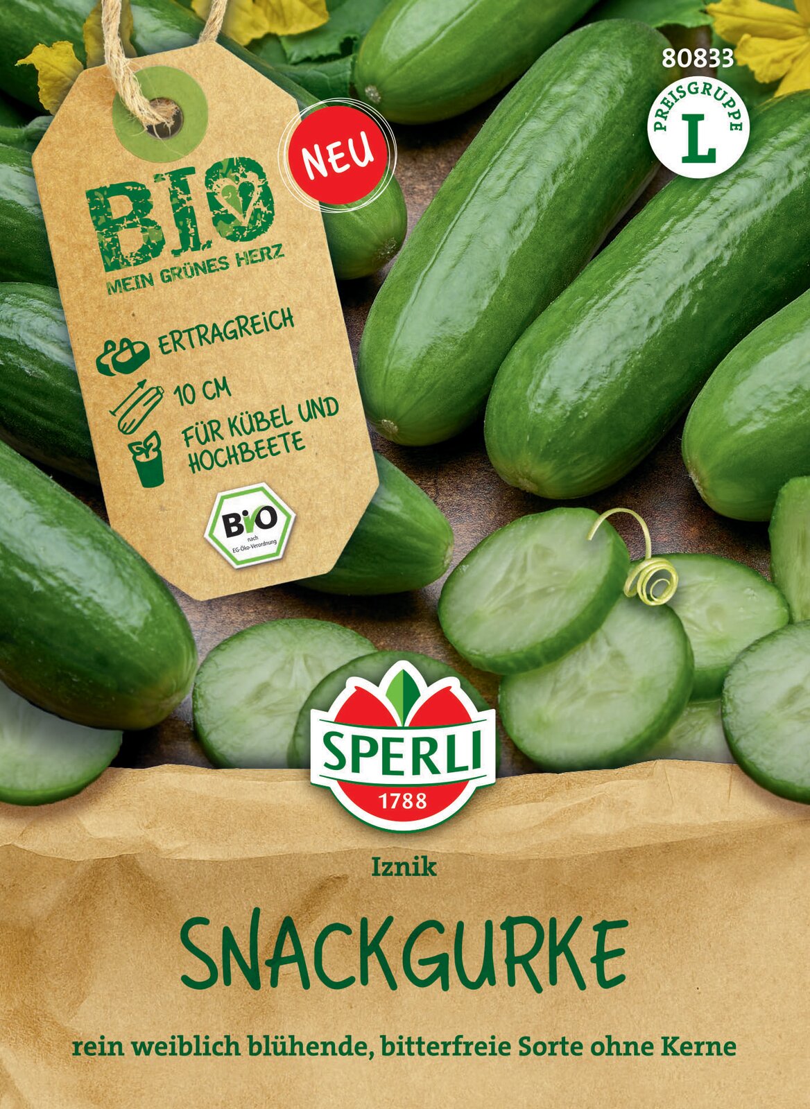 SPERLI BIO Snackgurke Iznik