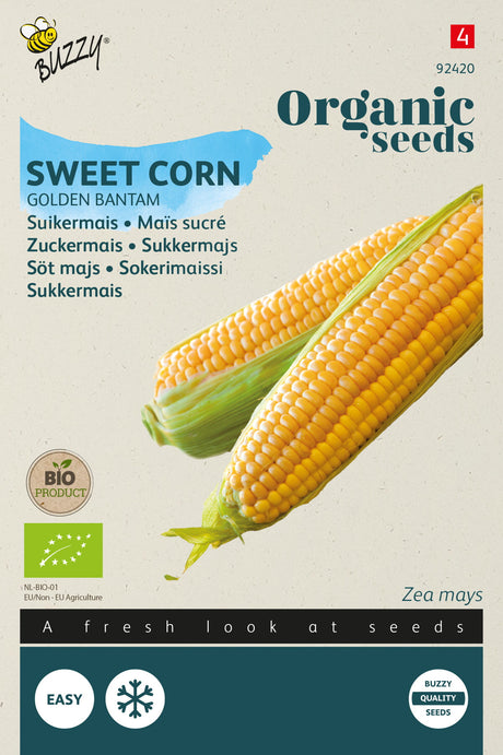 Buzzy Organic Seeds BIO Zuckermais Golden Bantam