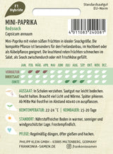 Frankonia Samen Snackpaprika Redsnack