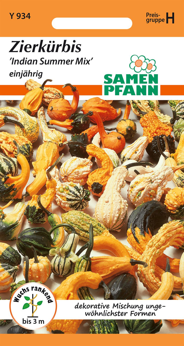 Samen Pfann Indian Summer Mix Zierkürbis