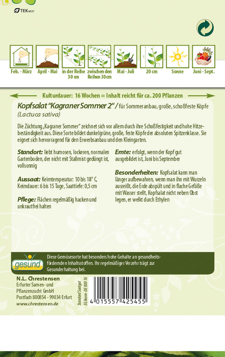 N.L. Chrestensen Kopfsalat Kagraner Sommer 2
