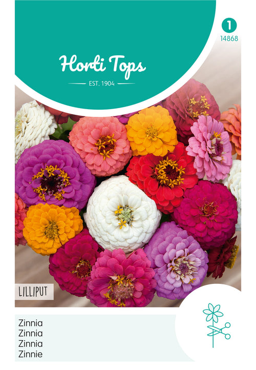 Horti Tops Zinnie Elegans Liliput Gefüllte Mischung