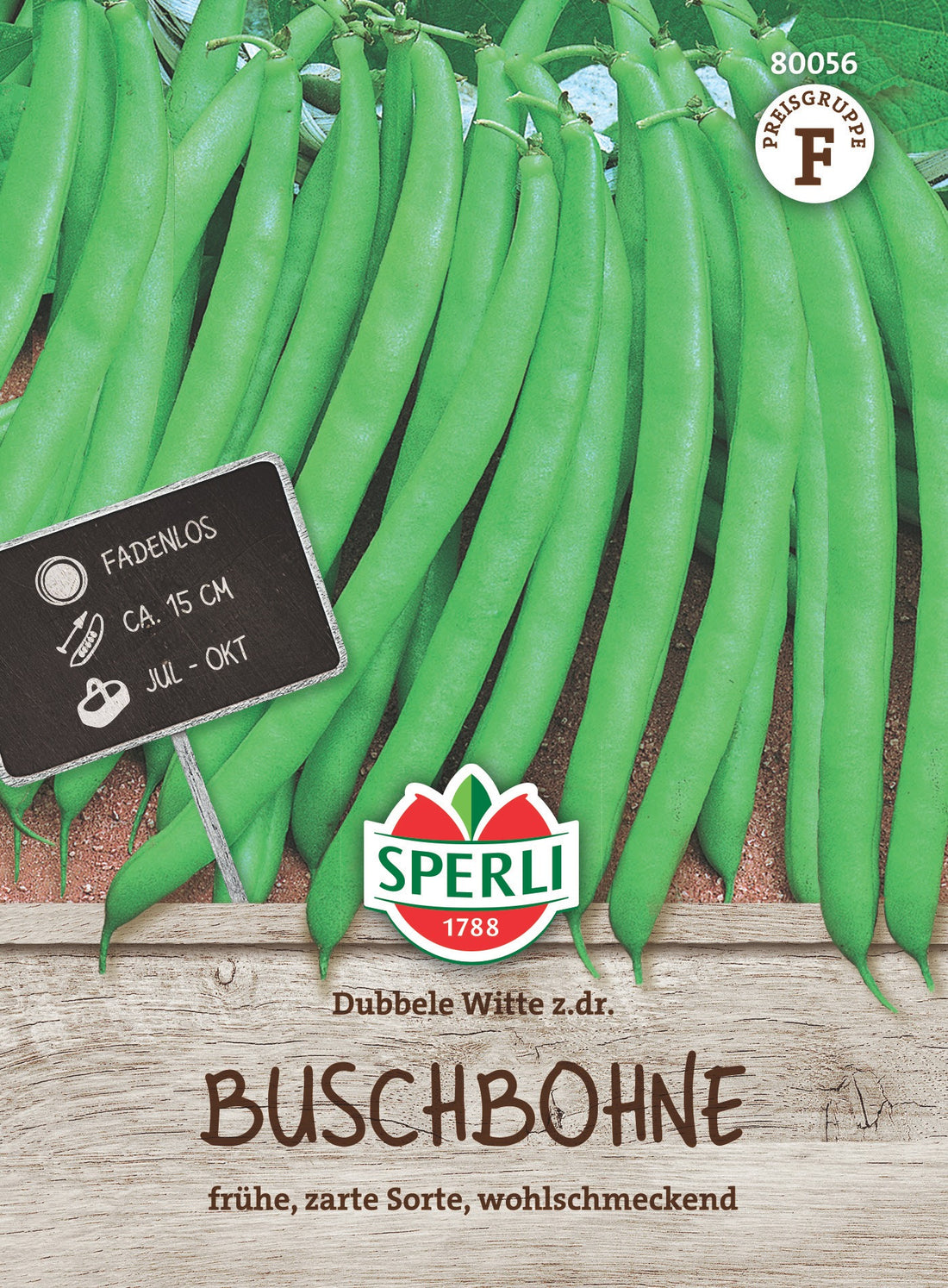 SPERLI Buschbohne Dubbele Witte z.dr.