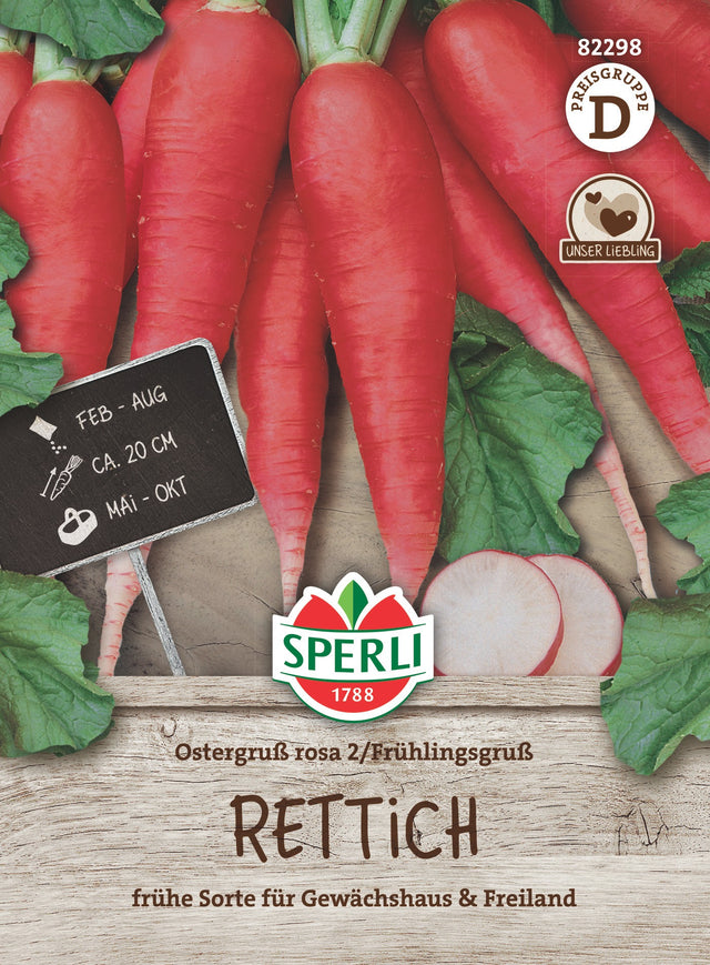 SPERLI Rettich Ostergruß rosa 2 / Frühlingsgruß