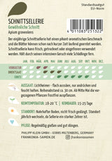 Frankonia Samen Stangensellerie Gewöhnliche Schnitt