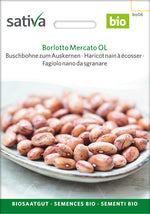 Sativa Buschbohne zum Auskernen Borlotto Mercato OL