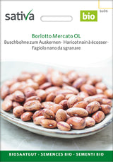 Sativa Buschbohne zum Auskernen Borlotto Mercato OL