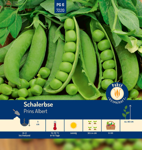 Pabst Keimkraft Schalerbse Allerfrüheste Mai