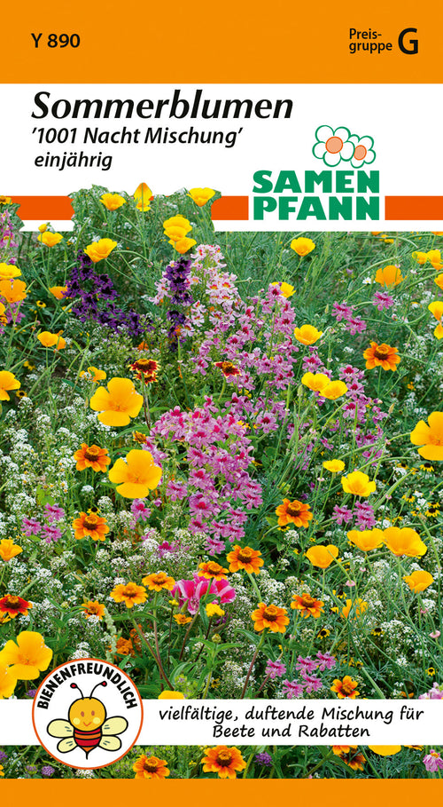 Samen Pfann Sommerblumen 1001 Nacht Mischung einjährig