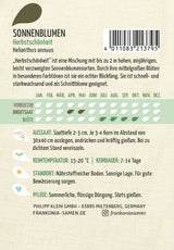 Frankonia Samen Sonnenblumen Herbstschönheit