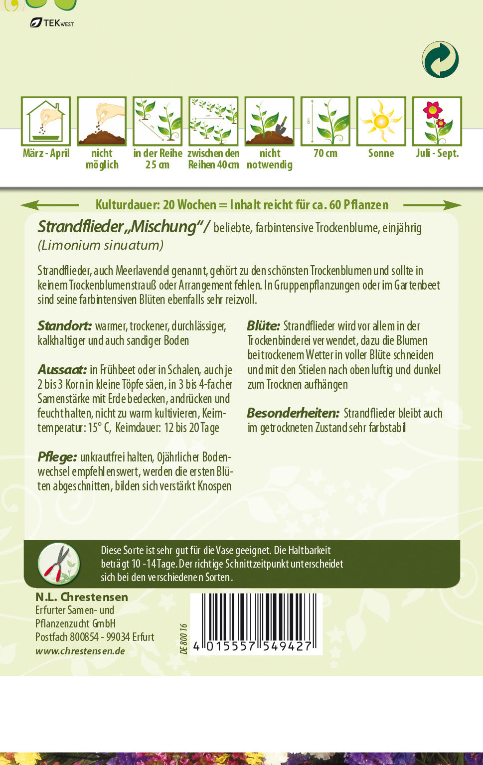 N.L. Chrestensen Strandflieder Mischung