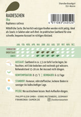 Frankonia Samen Radieschen Ilka Saatband