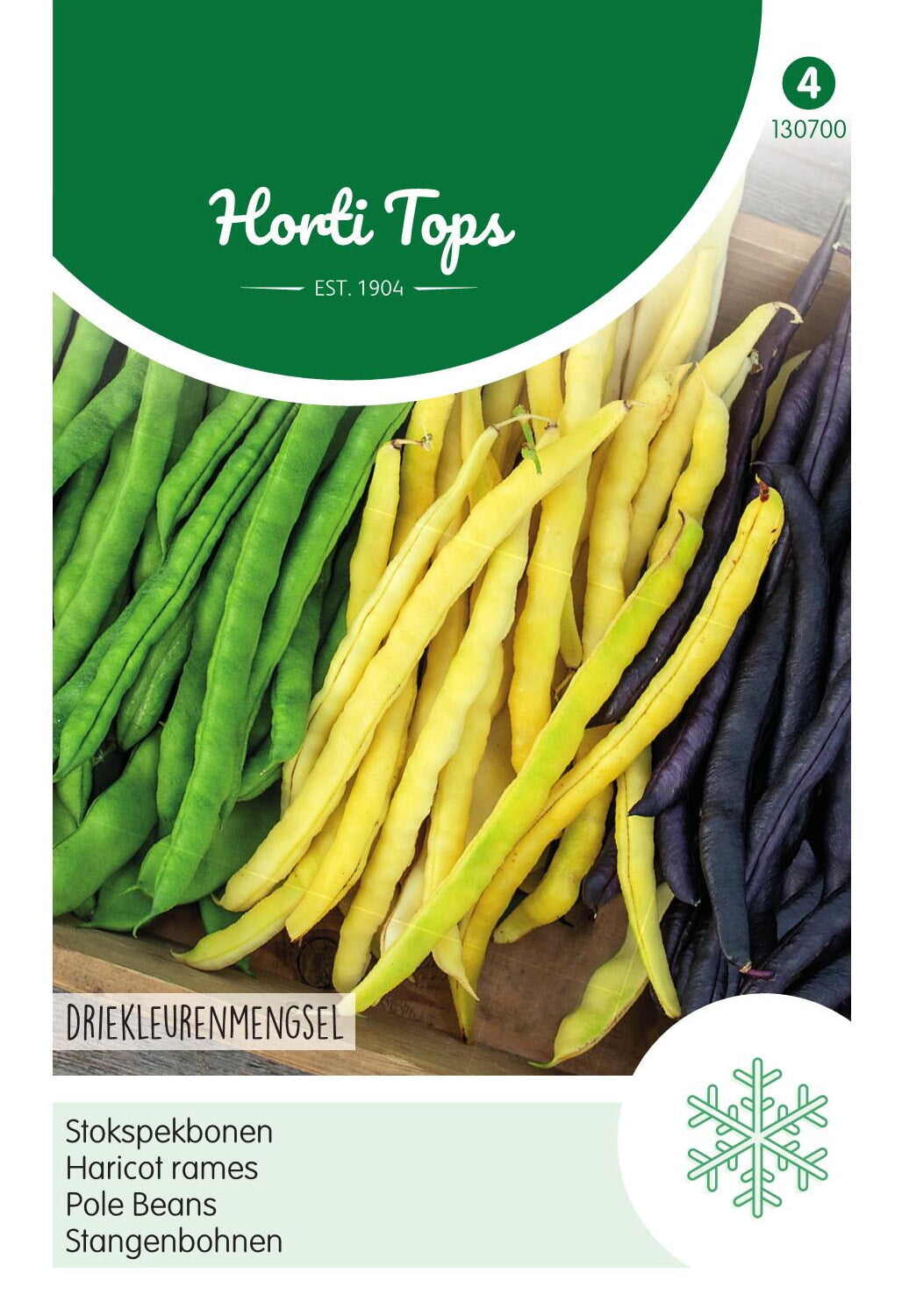 Horti Tops Stangenbohne Dreifarbige Mischung
