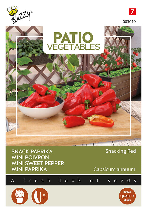 Buzzy Seeds Mini Paprika Snacking Red