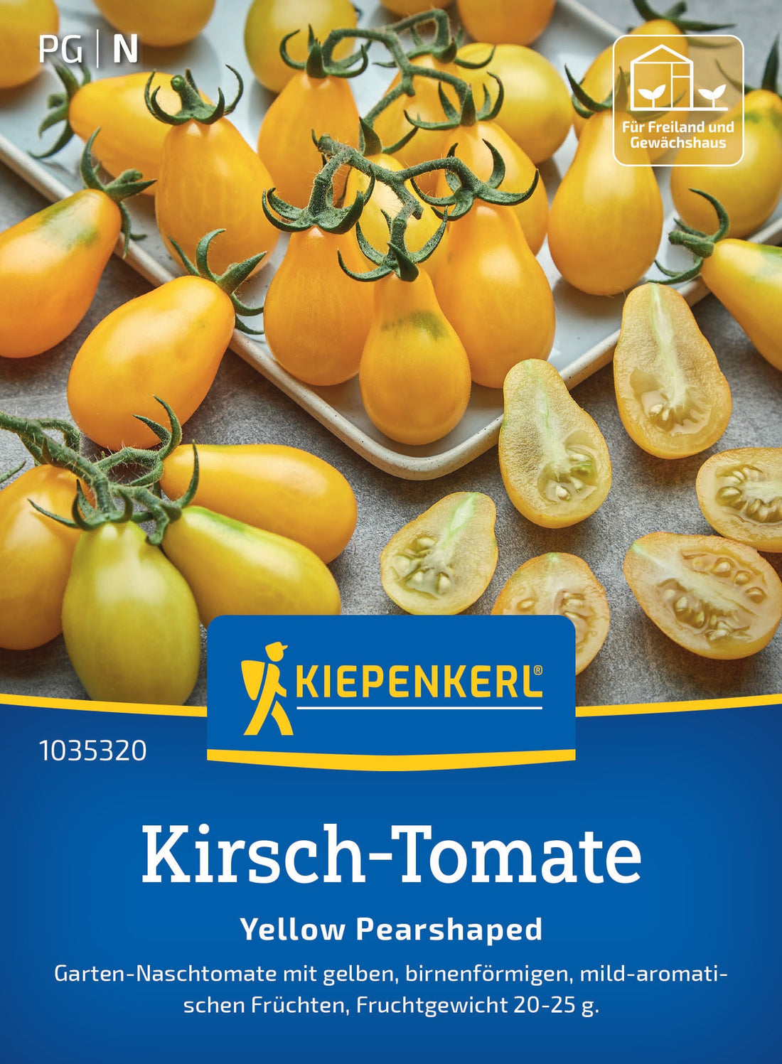 Kiepenkerl Cherrytomaten Yellow Pearshaped
