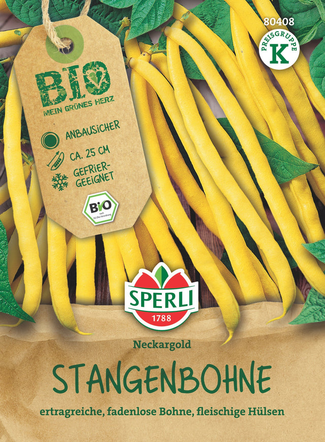 SPERLI BIO Stangenbohne Neckargold