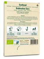 Samen Maier BIO Radieschen Sora Saatband