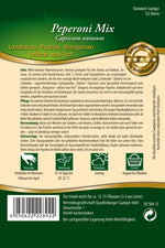 Quedlinburger Peperoni Mix Lombardo, Padron, Hungaria yellow wax hot Saatplatte
