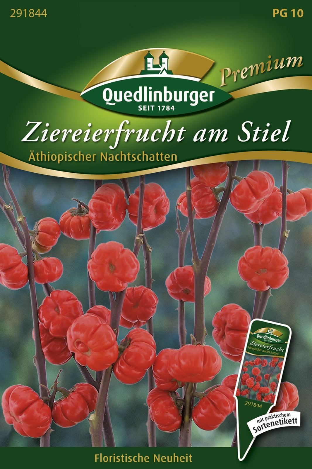 Quedlinburger Ziereierfrucht am Stiel