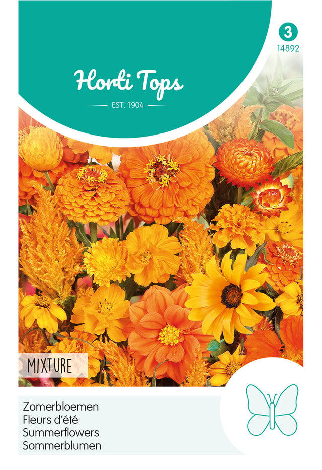 Horti Tops Sommerblumen Orange Töne Mischung