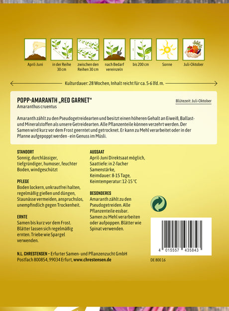 N.L. Chrestensen Popp-Amaranth Red Garnet