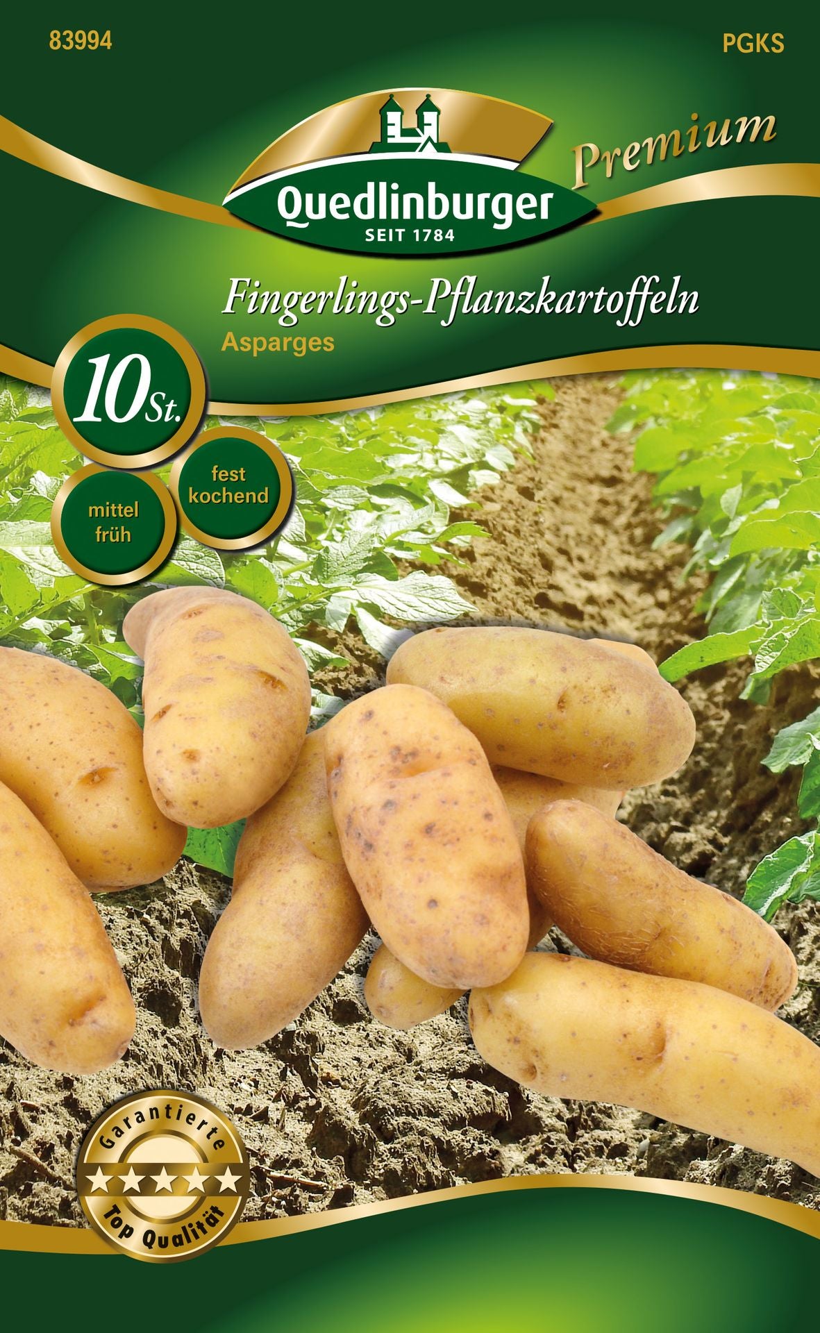 Quedlinburger Pflanzkartoffel Asparges 10 Stück