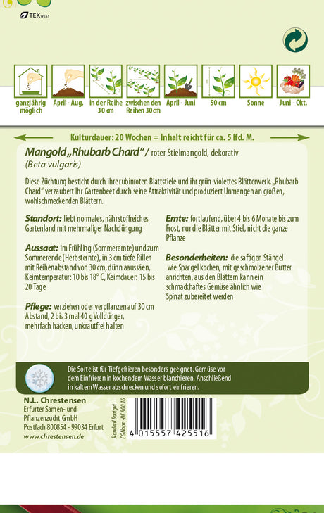 N.L. Chrestensen Mangold Rhubarb Chard