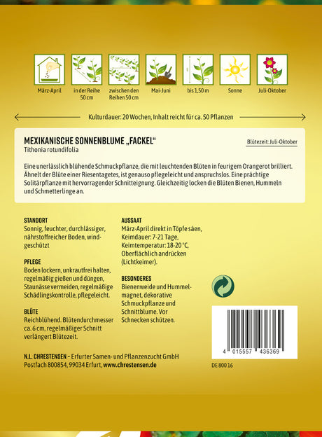 N.L. Chrestensen Mexikanische Sonnenblume Fackel
