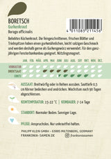 Frankonia Samen Borretsch Gurkenkraut