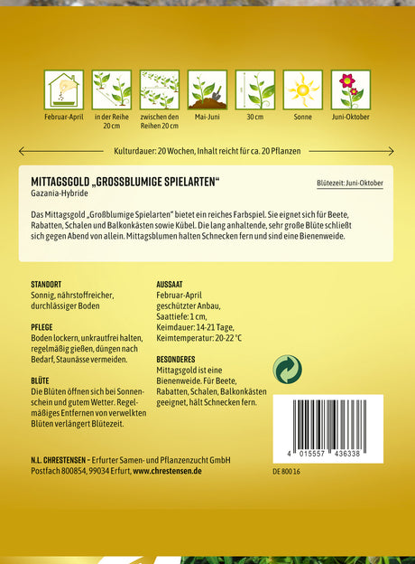 N.L. Chrestensen Mittagsgold Großblumige Spielarten