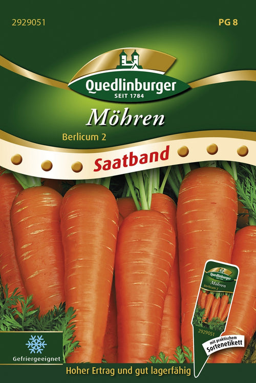 Quedlinburger Möhre Berlicum 2 Saatband