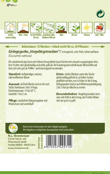 N.L. Chrestensen Einlegegurke Vorgebirgstrauben