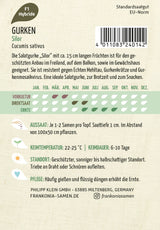 Frankonia Samen Gurke Silor