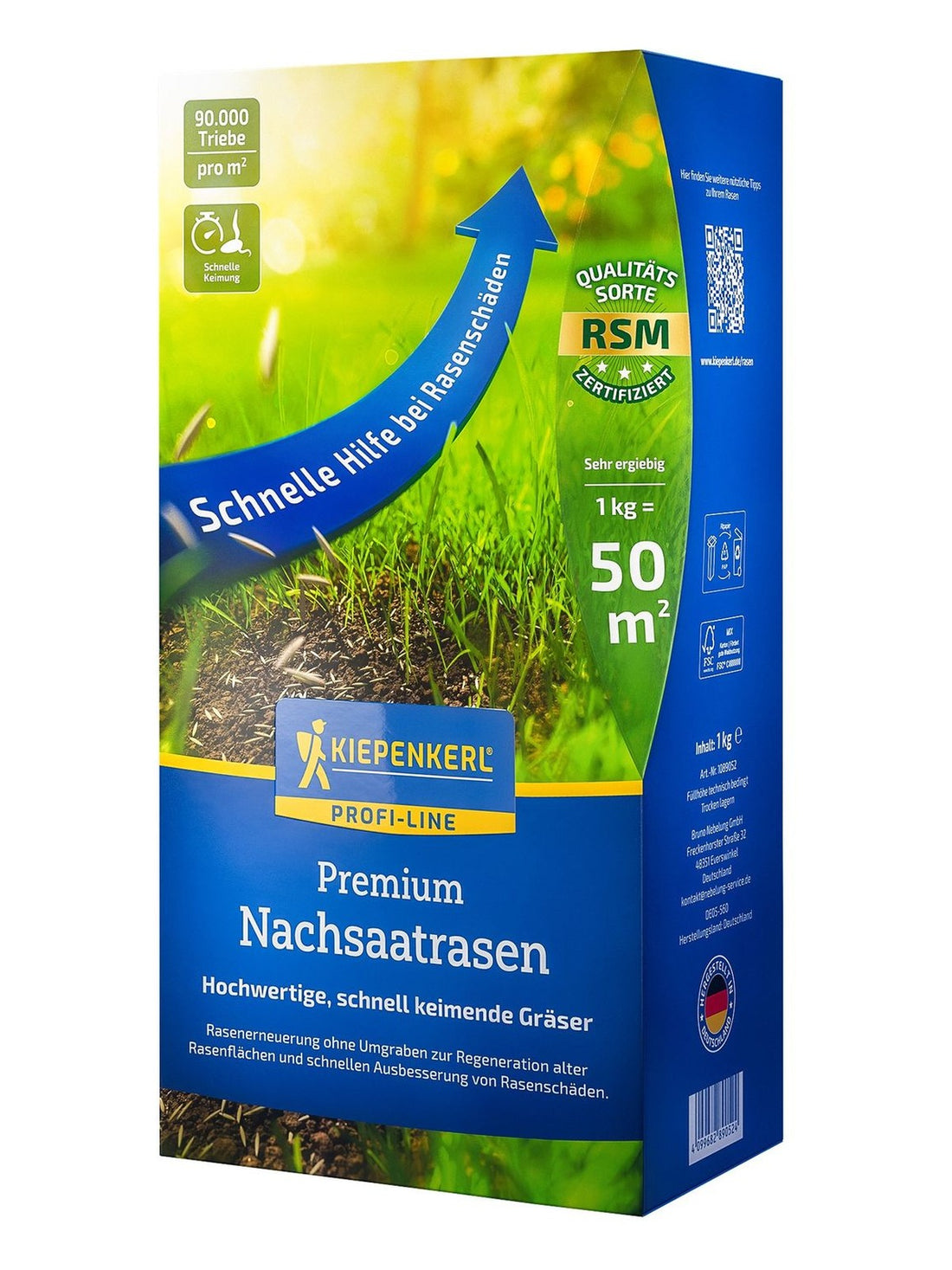 Premium Nachsaatrasen, 1 kg Profi-Line