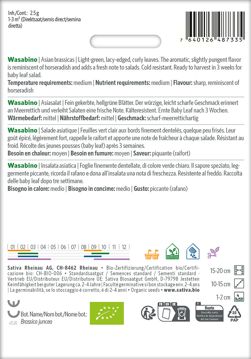 Sativa BIO Asiasalat Wasabino