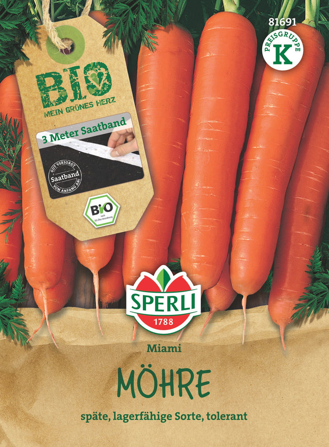 SPERLI BIO Möhre Miami Saatband
