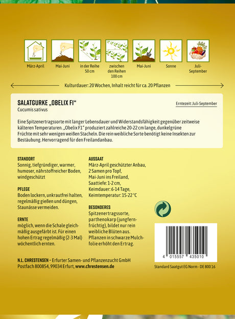 N.L. Chrestensen Salatgurke Obelix F1