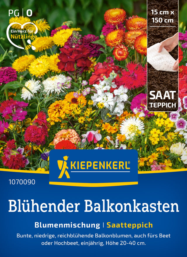 Kiepenkerl Blumensamen-Mischung Blütenreicher Balkonkasten Saatteppich