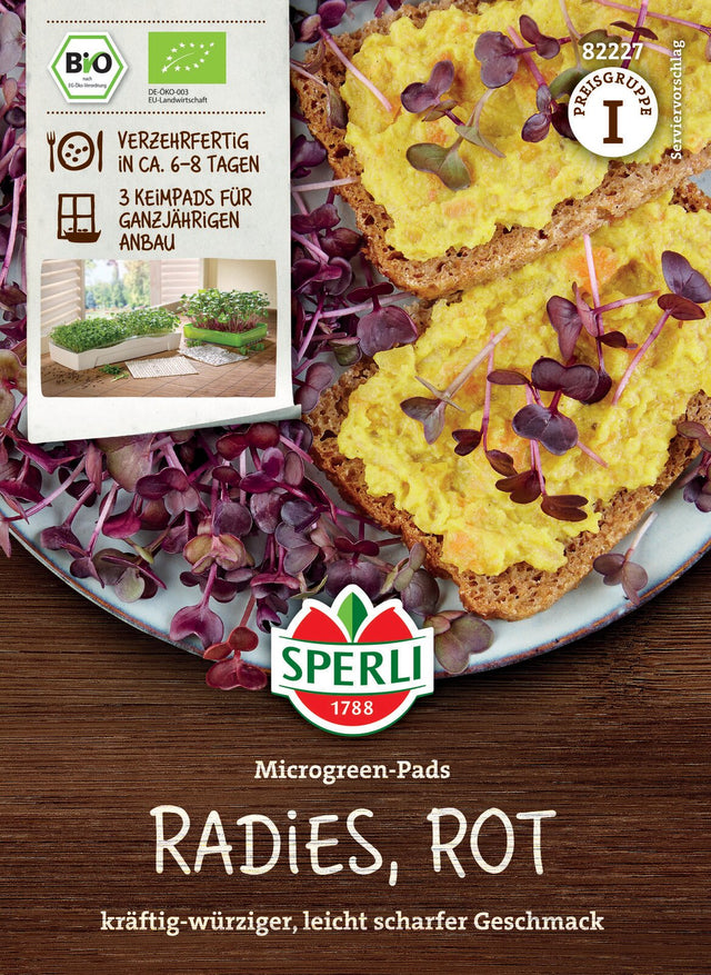 SPERLI BIO Microgreens Radieschen Nachfüllpad
