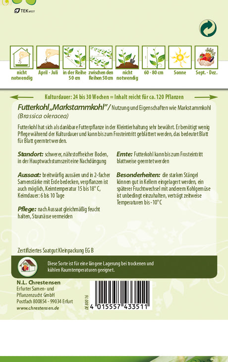 N.L. Chrestensen Futterkohl Markstammkohl Inka