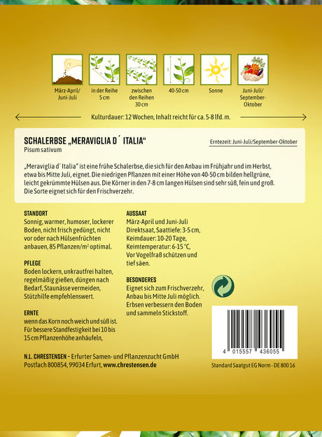 N.L. Chrestensen Schalerbse Meravigila d‘Italia