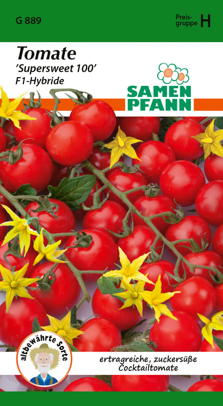 Samen Pfann Kirschtomaten Supersweet 100