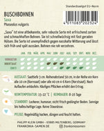 Frankonia Samen Buschbohnen Saxa