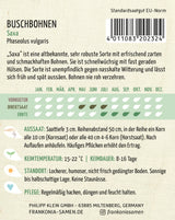 Frankonia Samen Buschbohnen Saxa