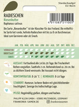 Frankonia Samen Radieschen Riesenbutter