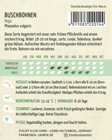 Frankonia Samen Buschbohnen Maja